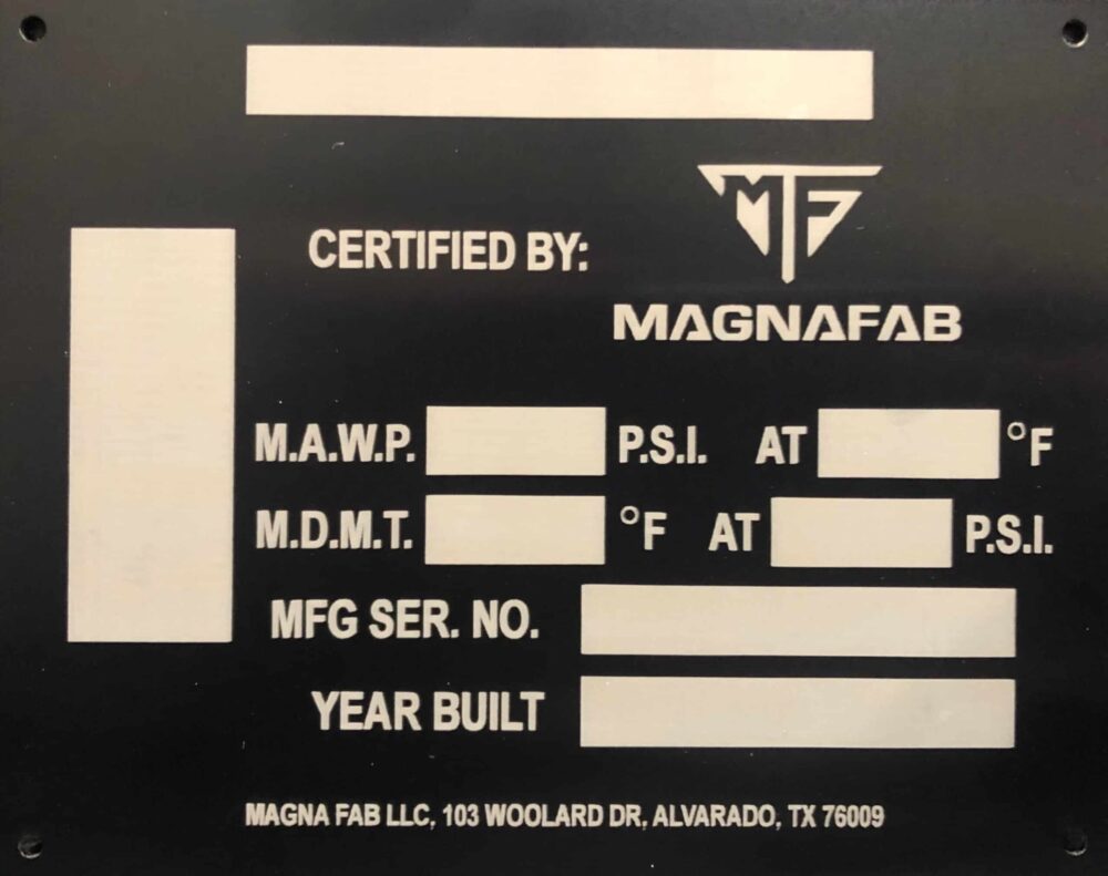 Industrial Plaque | Magna Fab