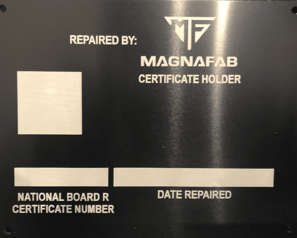 Industrial Fabrication National Plaque | Magna Fab