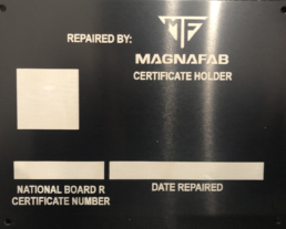 magna fab industrial fabrication national plaque